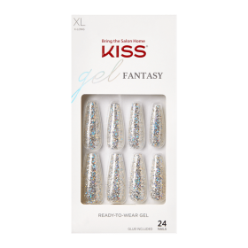 KISS Gel Fantasy Ready-to-Wear Fake Nails, 'Best Friend', 28 Count