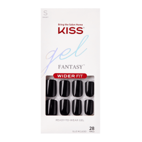 KISS Gel Fantasy Ready-to-Wear Fake Nails, Just Right, 28 Count