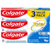 Colgate Total Whitening Toothpaste;  Mint;  3 Pack;  5.1 oz Tubes