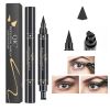 Eyes Liner Liquid Make Up Pencil Waterproof Black Double-ended Makeup Stamps Eyeliner Pencil