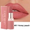 Matte Nude Lipstick Lip Stain Velvet Smooth Lip Stick Waterproof Long Lasting Lip Gloss,Moisturizer Non-Stick Cup Highly Pigmented Natural Lipstick Li