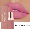 Matte Nude Lipstick Lip Stain Velvet Smooth Lip Stick Waterproof Long Lasting Lip Gloss,Moisturizer Non-Stick Cup Highly Pigmented Natural Lipstick Li